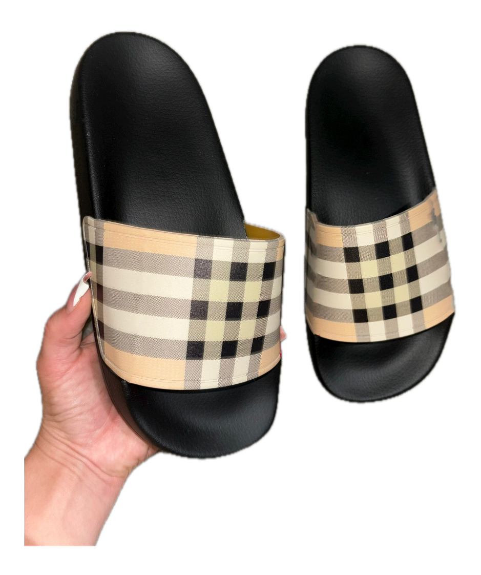 Checkered Slides Solzluxury